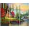 Designart - House in the forest - Landscapes Painting Print on Wrapped Canvas set